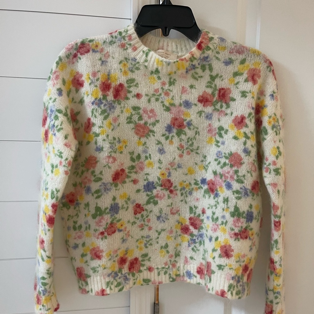 Sézane Floral Knit Women's Sweater
